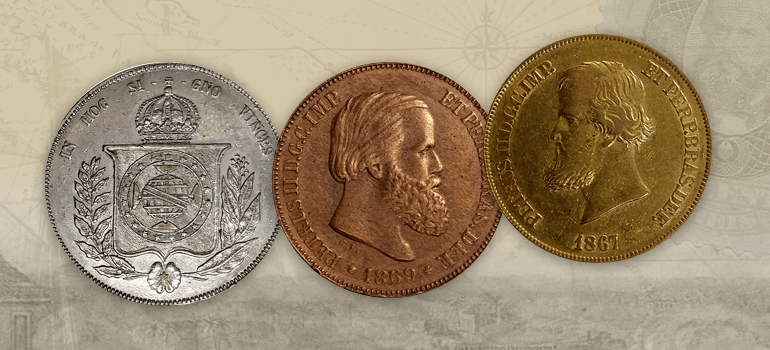 moedas do Brasil Império